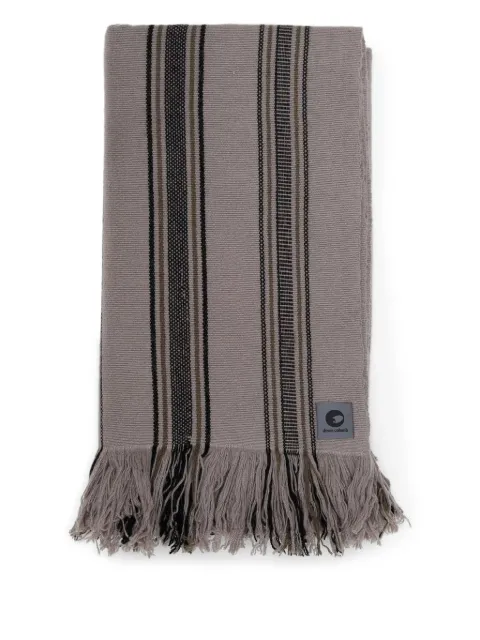 Denis Colomb striped fringed tibet blanket Brown TIBETBLANKET