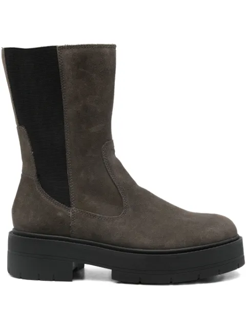 Geox platform elasticated-panel boots Brown D36VDK00022C9002