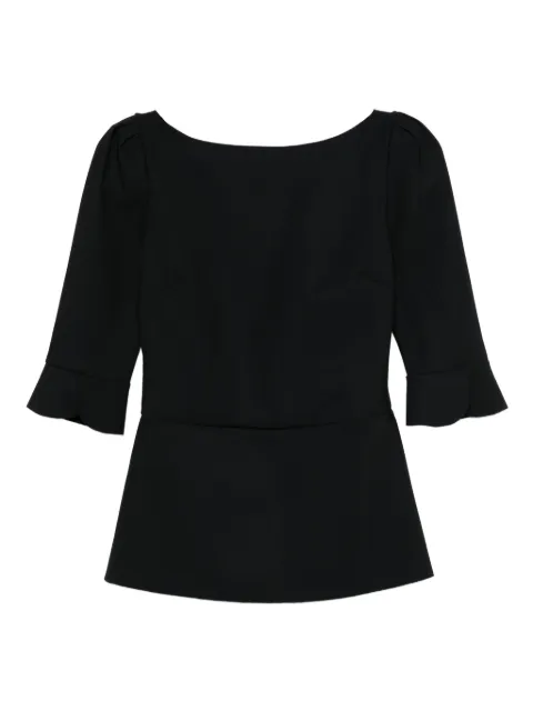 CHIARA BONI La Petite Robe boat neck blouse Black TNEDELMIRABS