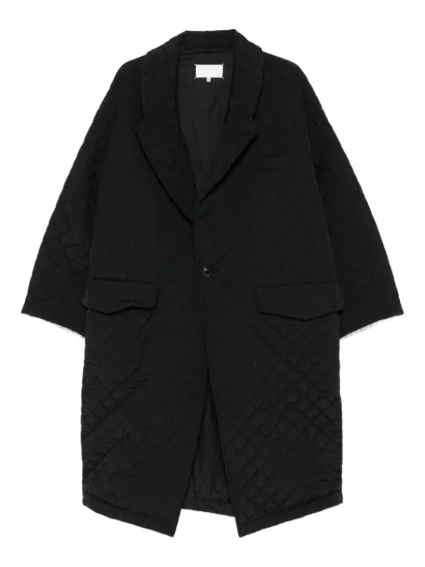 Maison Margiela four stitch-logo quilted coat Black S29AA0315M35666