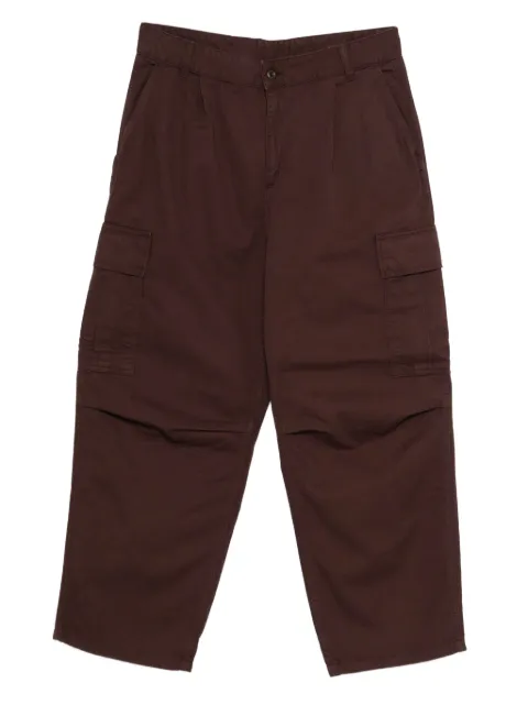 Carhartt WIP logo-patch trousers Brown I031218