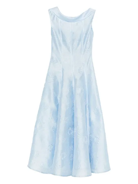 Talbot Runhof floral-embroidered dress Blue OM020606NO40