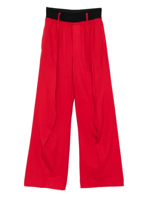 ALAINPAUL pleated-front trousers Red S4WPA02