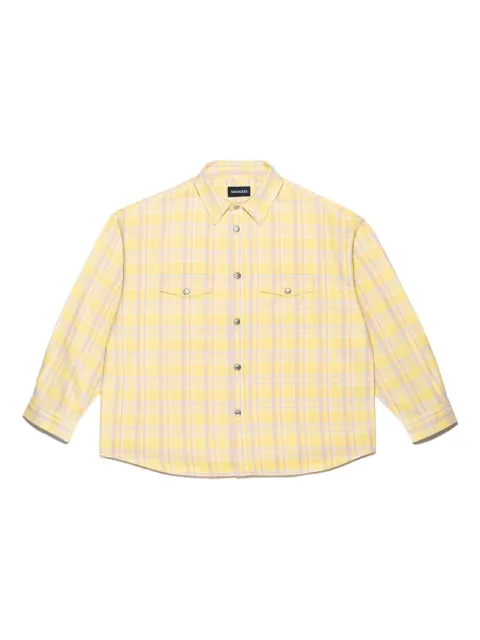 Mainless flap pocket button-up shirt Yellow M1030YELLOW