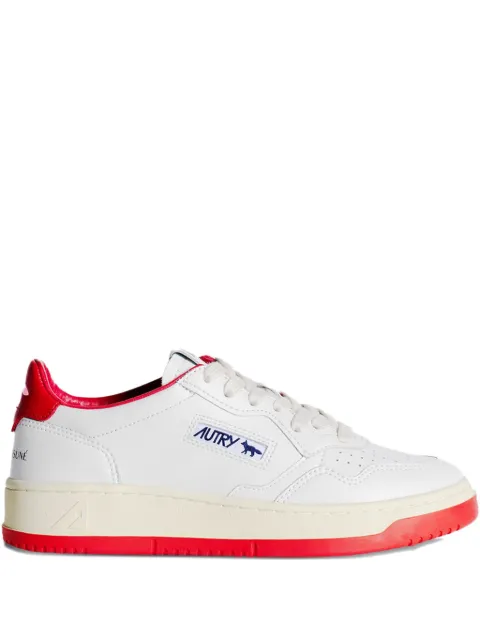 Maison Kitsuné x Autry Medalist fox-patch sneakers White AULWMK020407