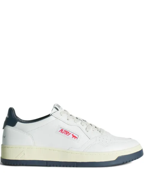 Maison Kitsuné x Autry Medalist perforated lace-up sneakers White AULWMK010406