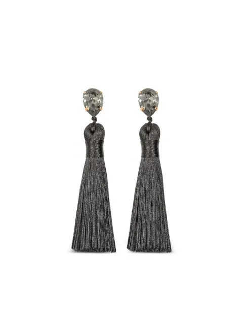 Jennifer Behr tassel francine earrings Black 50RD103BLACKDIAMOND
