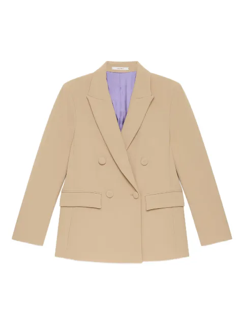 MALIPARMI Cady double-breasted blazer Neutrals I25JD647050658
