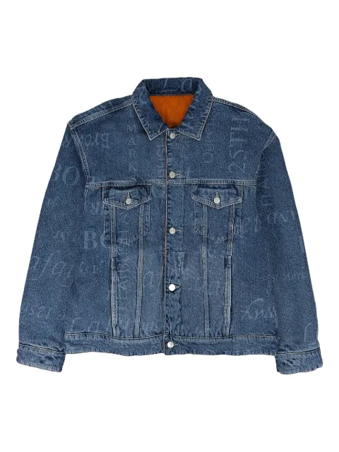 Supreme x Martine Rose text-print denim jacket Blue SU26013