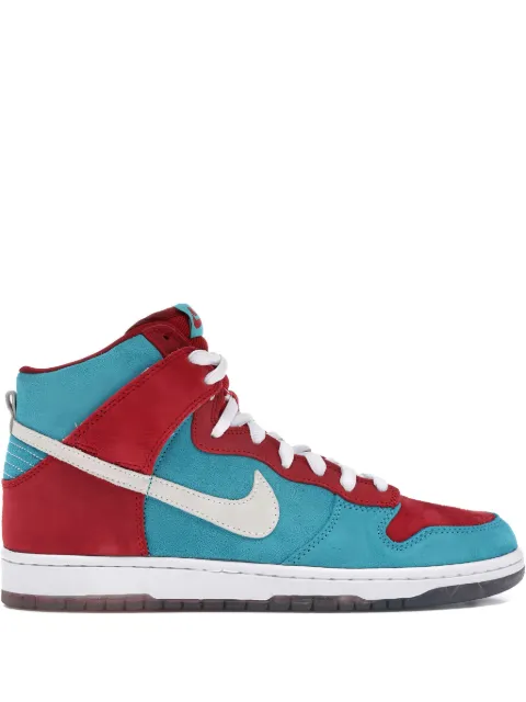 Nike Dunk High Premium SB high-top suede sneakers Red 313171