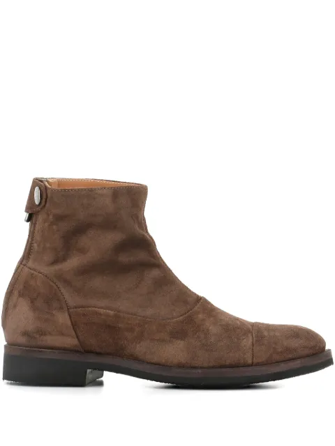 Alberto Fasciani 30mm zip-fastening suede boots Brown CAMIL70009