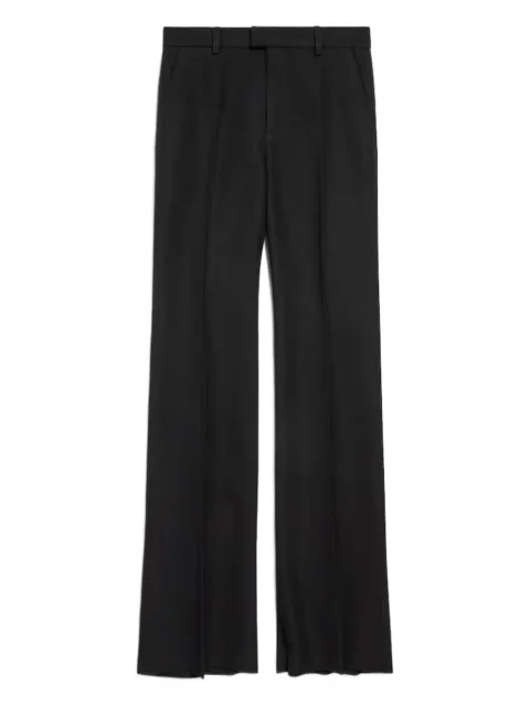 Balenciaga pleat-detail flared trousers Black 831550TMT32