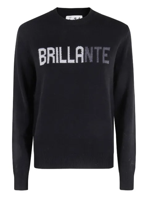 MC2 Saint Barth New Queen rhinestone-appliqué sweater Black QUE0010