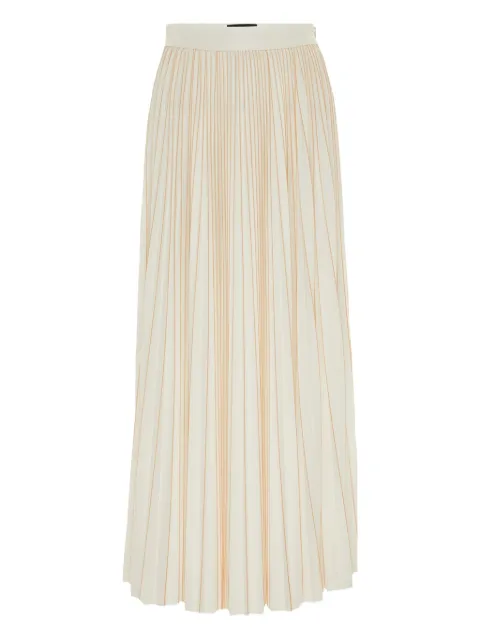 Fabiana Filippi pleated jersey-texture maxi skirt Neutrals GND265F420L298