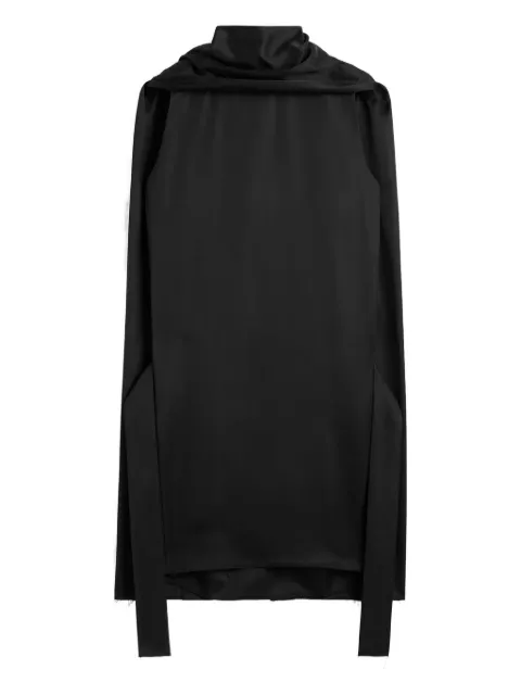 TOTEME scarf-detail cocoon mini dress Black 253WRD0198FB0382001
