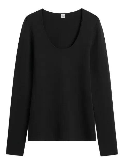TOTEME knitted top Black 254WRT0571YA0187001