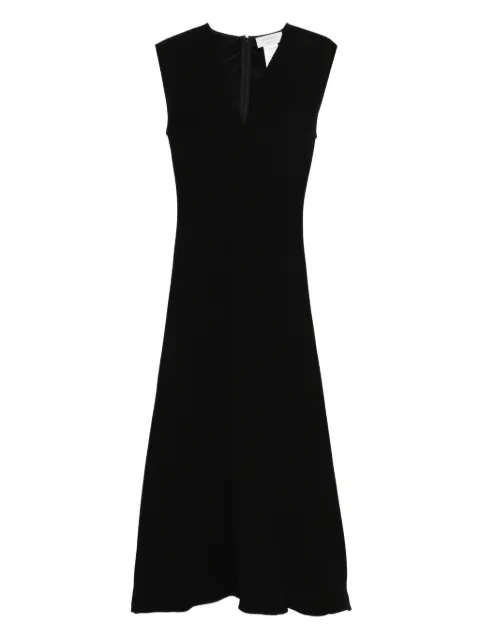 Sportmax SPXPECORA V-neck maxi dress Black 2612221031600