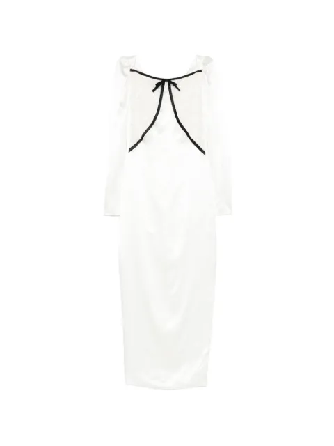 Alessandra Rich lace midi dress White FABX4318F4376
