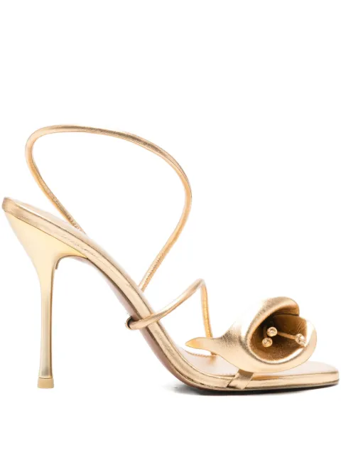 Cult Gaia 110mm Cassidy sandals Gold SD3517MC1626