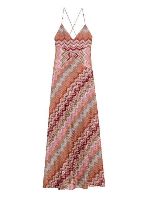 Missoni sleeveless maxi dress Brown DS26SG29BR014T