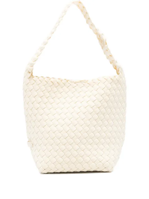NAGHEDI small Nomad Hobo woven tote bag Neutrals SN04022LD