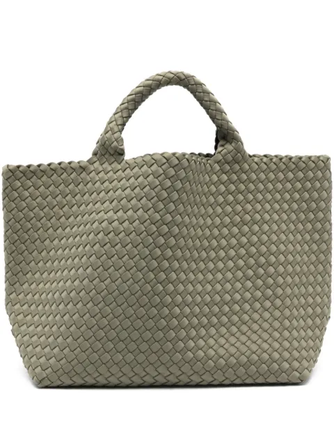 NAGHEDI medium St. Barths woven tote bag Green SN03013LD
