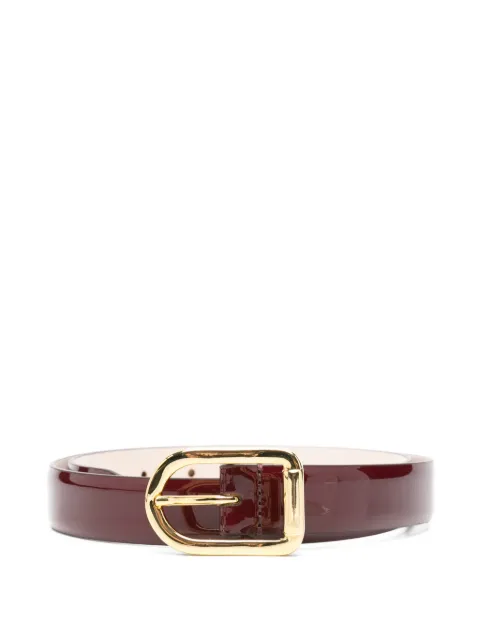 Déhanche Mija buckle belt Red MIJALACQUERGOLD