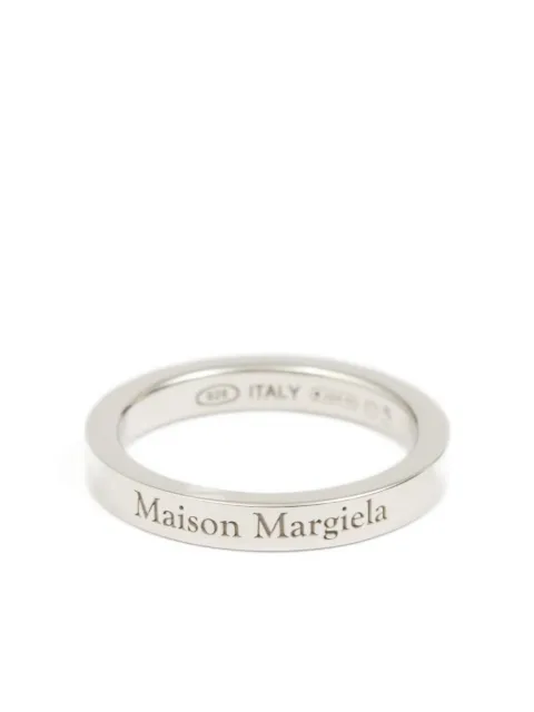 Maison Margiela logo-reference ring Silver SM1UQ0122P8574
