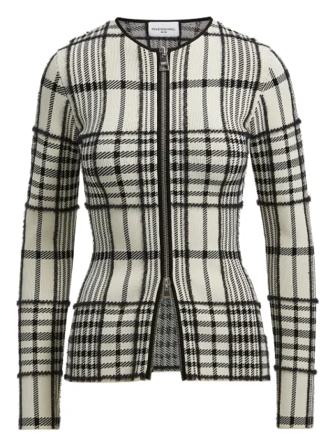 Brandon Maxwell Greer zip-front cardigan Neutrals KN291FW25