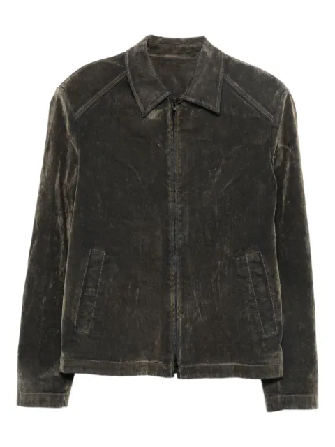 Juun.J zip-fastening cotton jacket Brown JC5911P03B