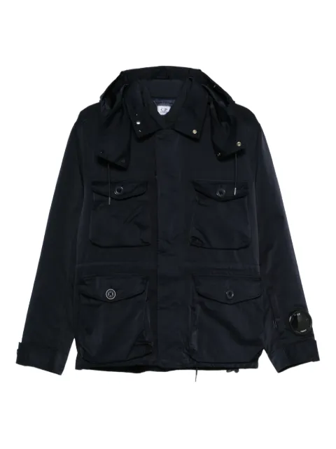 C.P. Company patch-pocket hooded jacket Blue 19CMOW188A110089G888