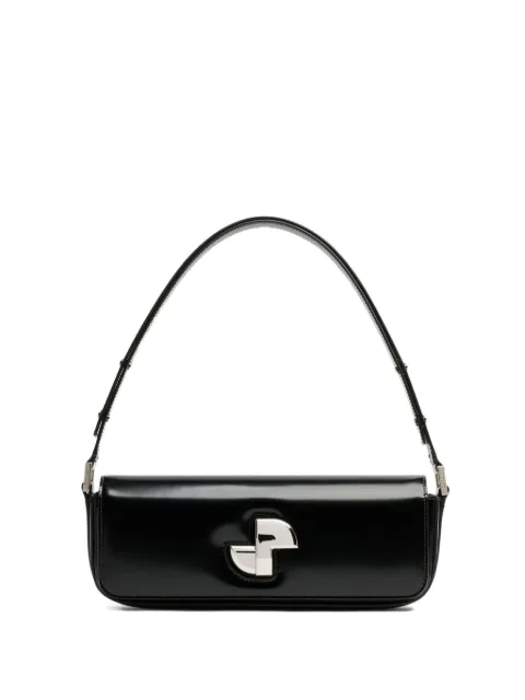 Patou Le Lock logo-plaque shoulder bag Black H25BA0205032999B