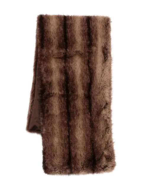 DRHOPE striped scarf Brown 48324393