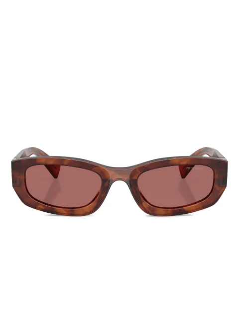 Miu Miu Eyewear logo-detail sunglasses Brown MUB04S26E80B