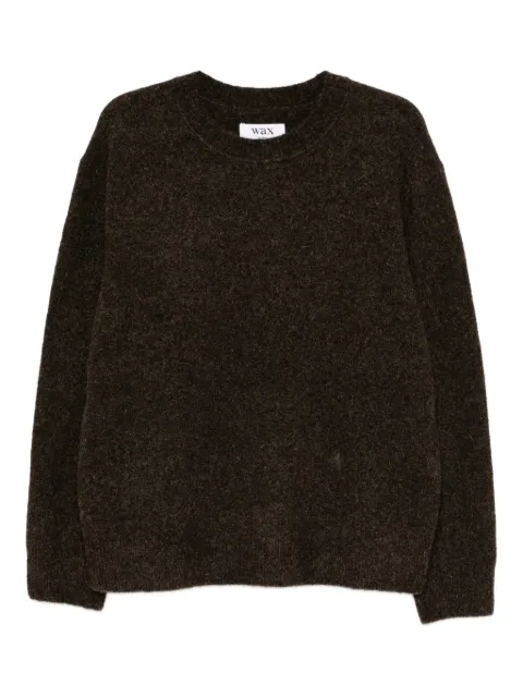 Wax London fluffy crewneck sweatshirt Brown WLDBWEBRN