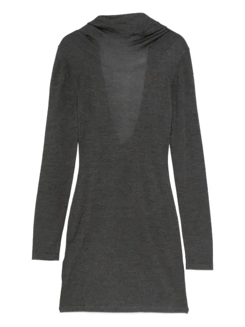Aya Muse long-sleeve mini dress Grey AMPF2522