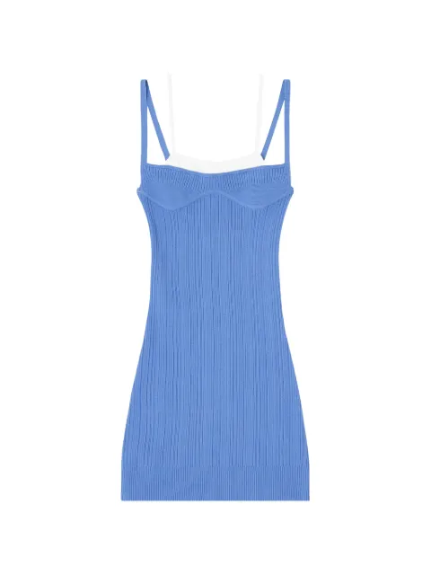 Diesel knit tank dress with layered effect Purple A208300WICK