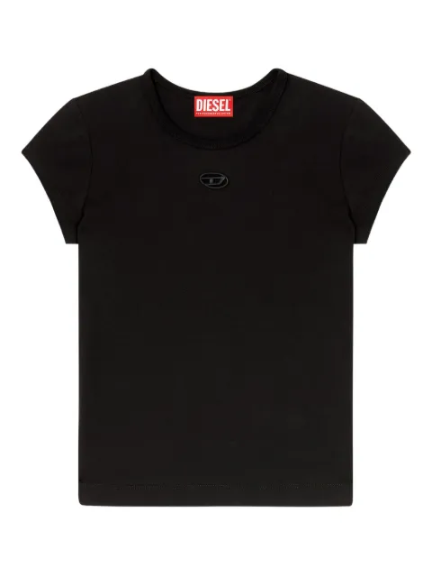 Diesel T-Angie logo-embroidery T-shirt Black A199120AFAA
