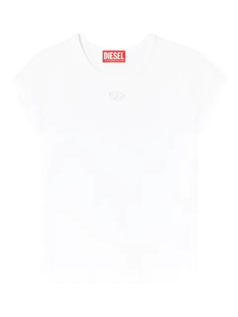 Diesel T-Angie logo-embroidery T-shirt White A199120AFAA