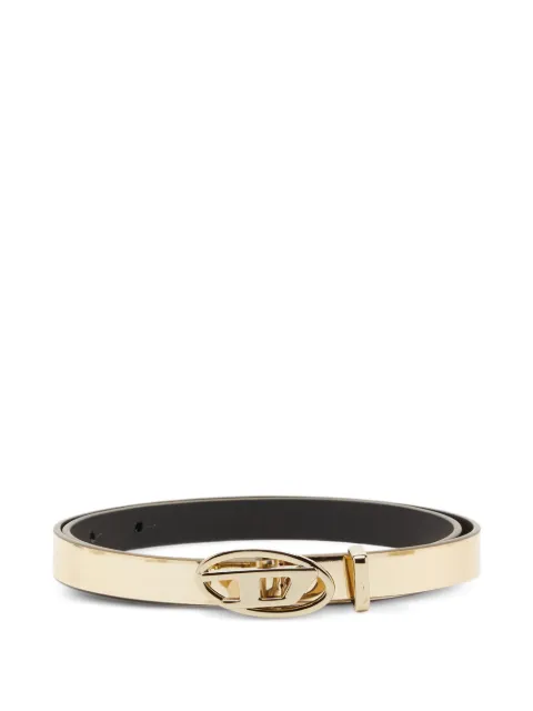 Diesel logo-buckle belt Gold X10538P1660