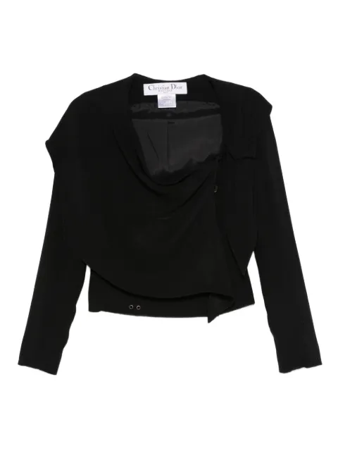 Christian Dior Pre-Owned 1990s square-neck jacket Black HOLADIO485