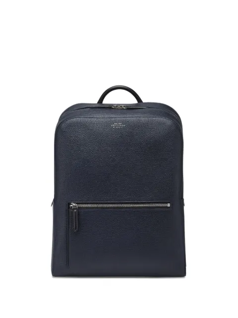 Smythson zipped backpack Blue 1204221
