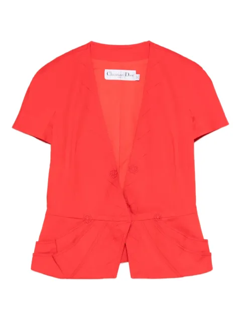 Christian Dior Pre-Owned 2000s short sleeve jacket Red HOLADIO493