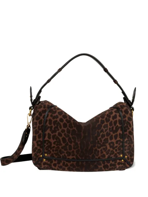 Jérôme Dreyfuss Pepito M leopard shoulder bag Brown PEPITOMCR