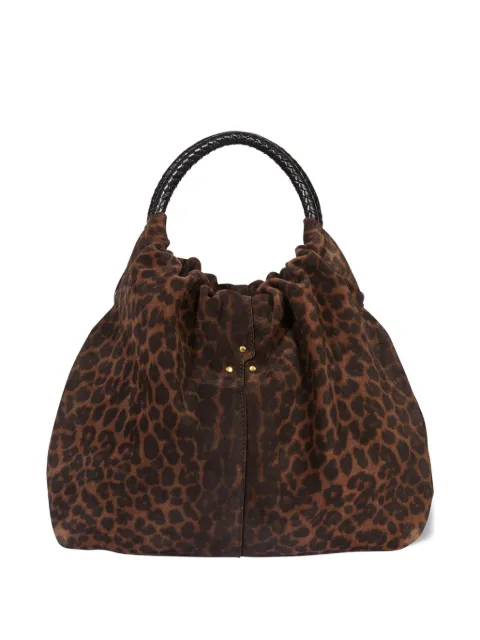 Jérôme Dreyfuss Gordi M leopard tote bag Brown GORDIMCR