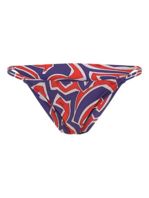 PUCCI Labirinto print V-cut bikini bottoms Purple 5UMX065U865