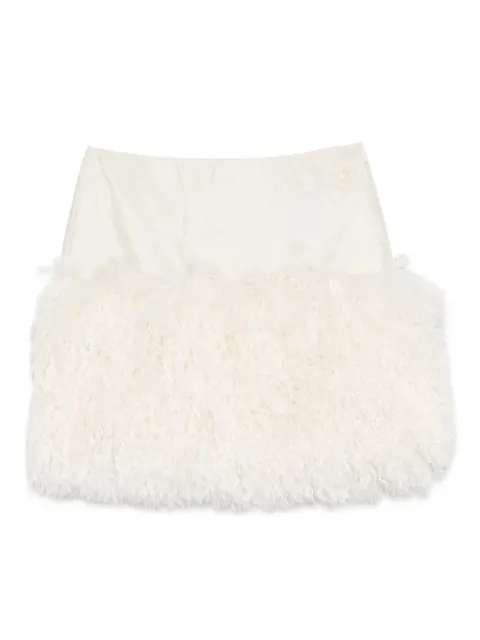 Moncler fluffy-trim skirt Black 2D00041539ZD