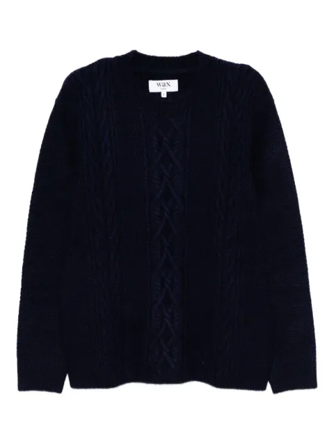 Wax London cable knit jumper Blue HUTBWNNVY