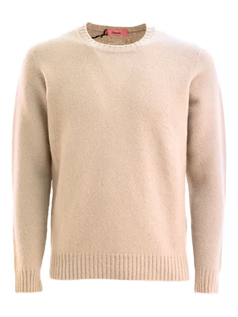 Drumohr ribbed crew-neck sweater Neutrals D8W103GLO