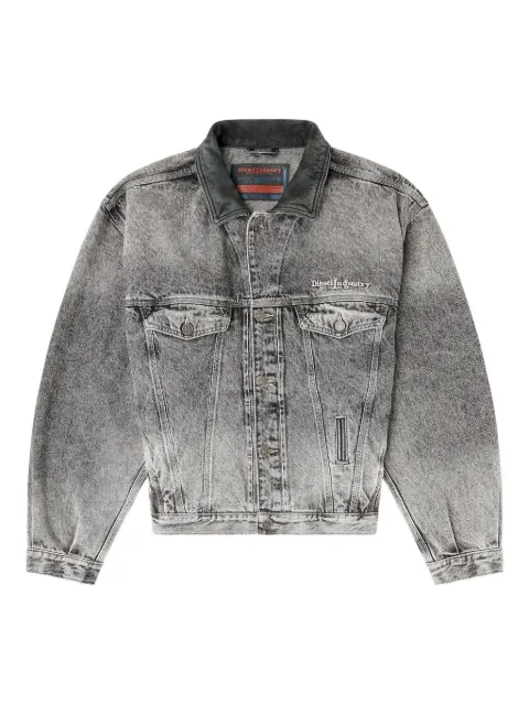 Diesel D-Denver collar denim jacket Grey A2170009P12